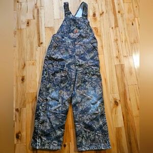 Carhartt Insulated Bibs Camo Big Kids size 10